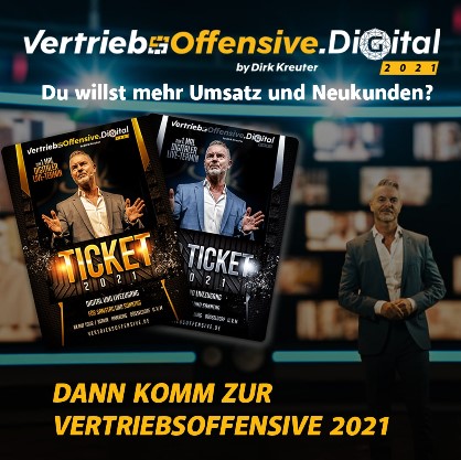 Vertriebsoffensive 2022 – Dein Wochenendseminar mit Dirk Kreuter
